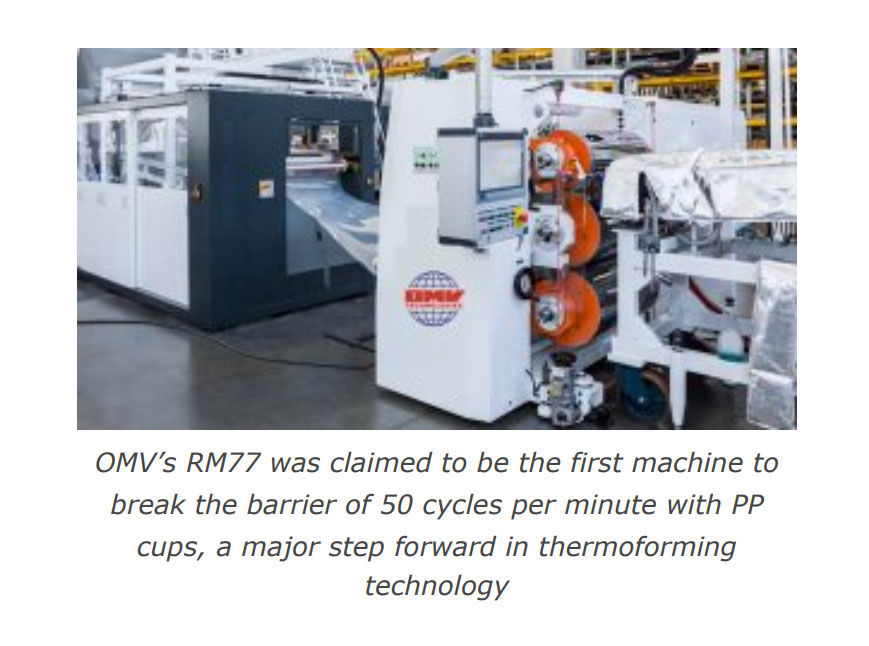 OMV's RM77 was claimed to be the first machine to break the barrier of 50 cycles
